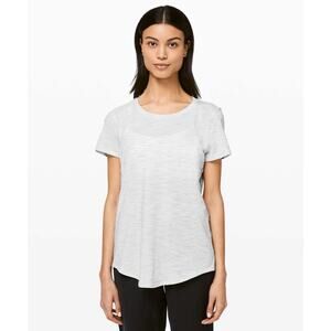 Lululemon Love Crew III in 3 Colour Space Dye Ice Grey Alpine White